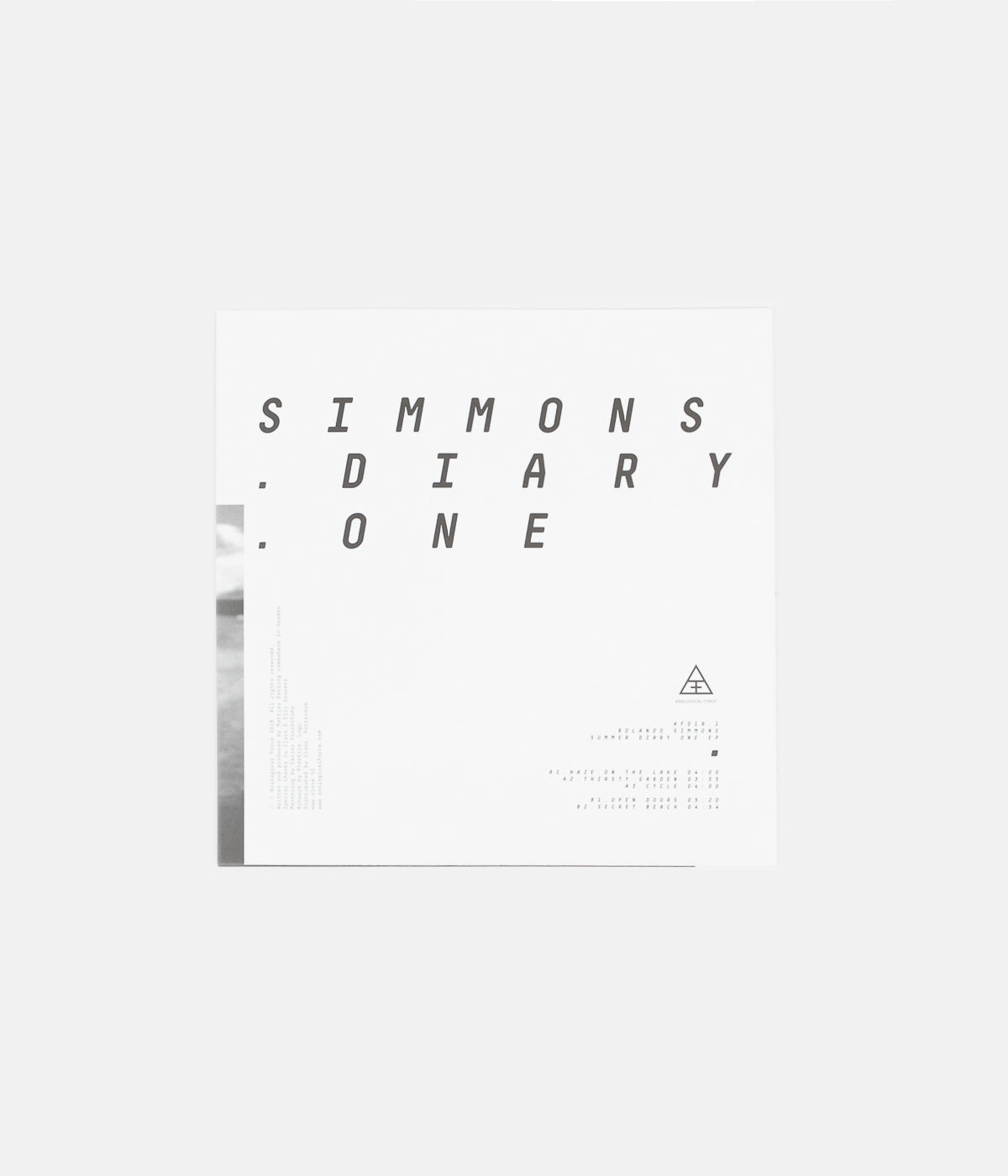Rolando Simmons - Summer Diary Two - 12 inch