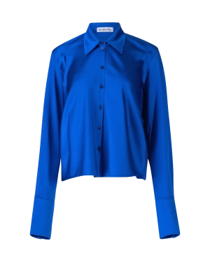 Satin Button Up Shirt