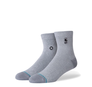 Stance NBA Logoman Grey Quarter Socks