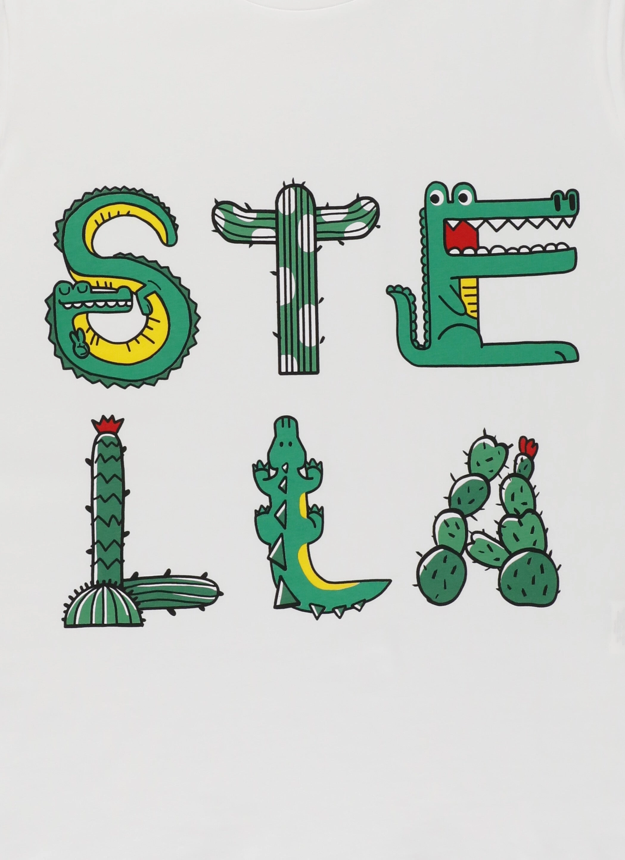 Stella McCartney Kids Logo Printed Crewneck T-Shirt