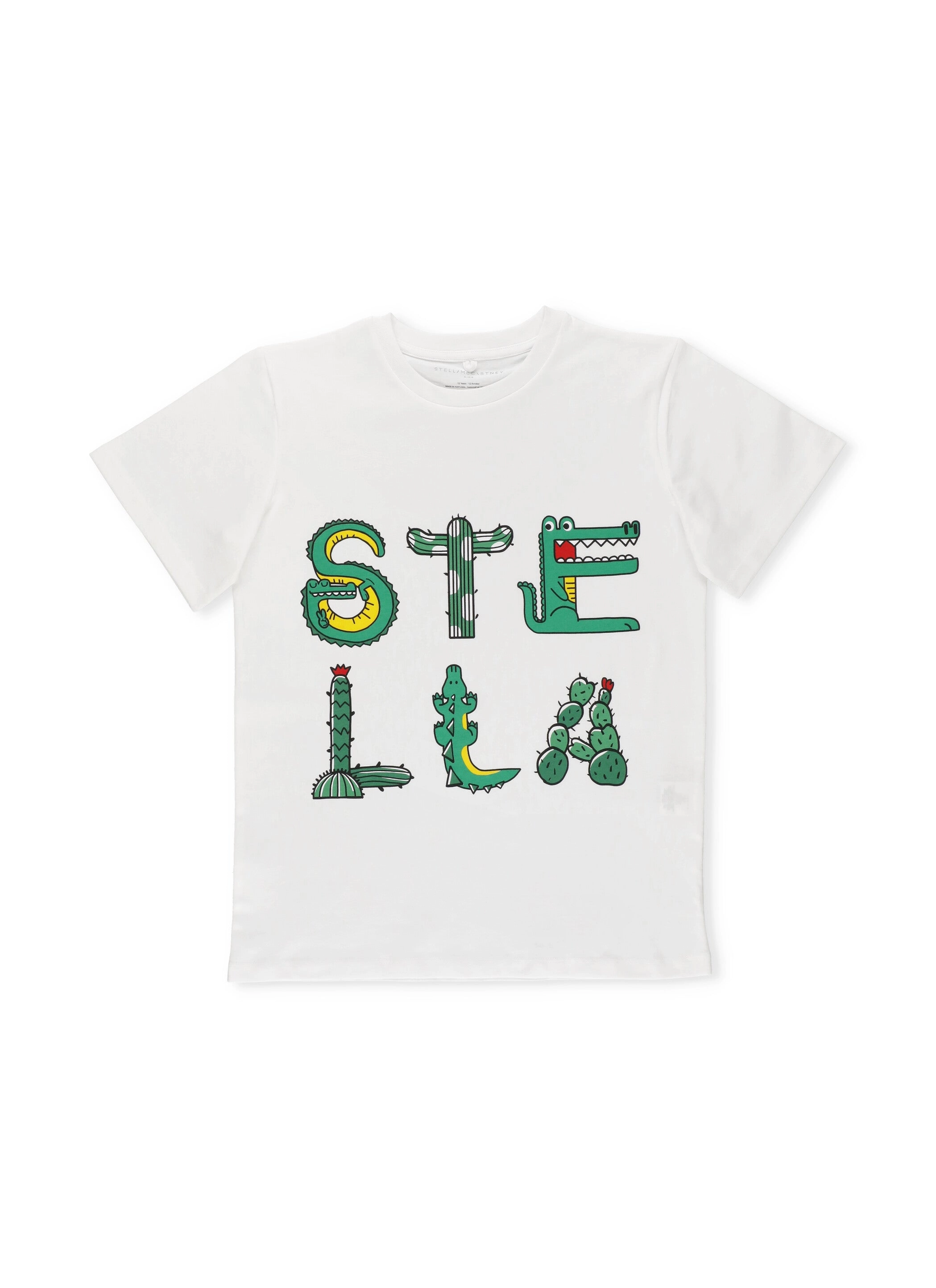 Stella McCartney Kids Logo Printed Crewneck T-Shirt