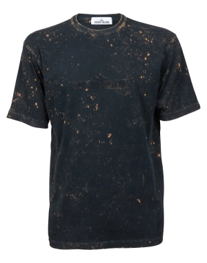Stone Island Logo Embroidered Crewneck T-Shirt