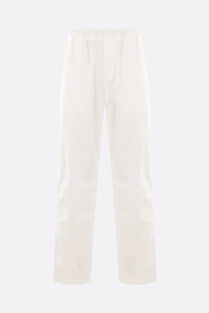 straight-leg trousers in poplin
