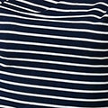 Striped Asymmetric Short Sleeve Top