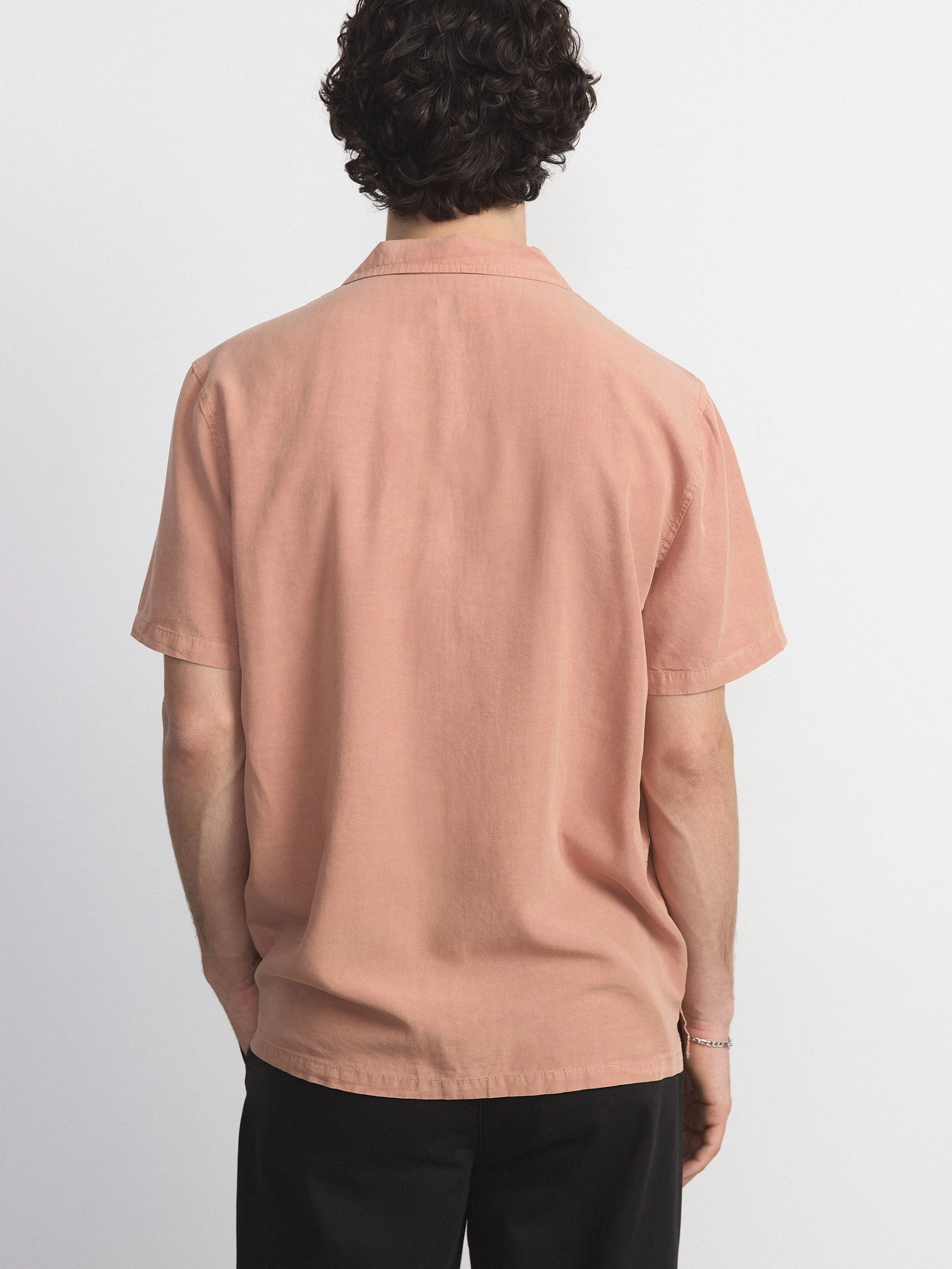 The Solid Camp Collar Shirt in Sienna