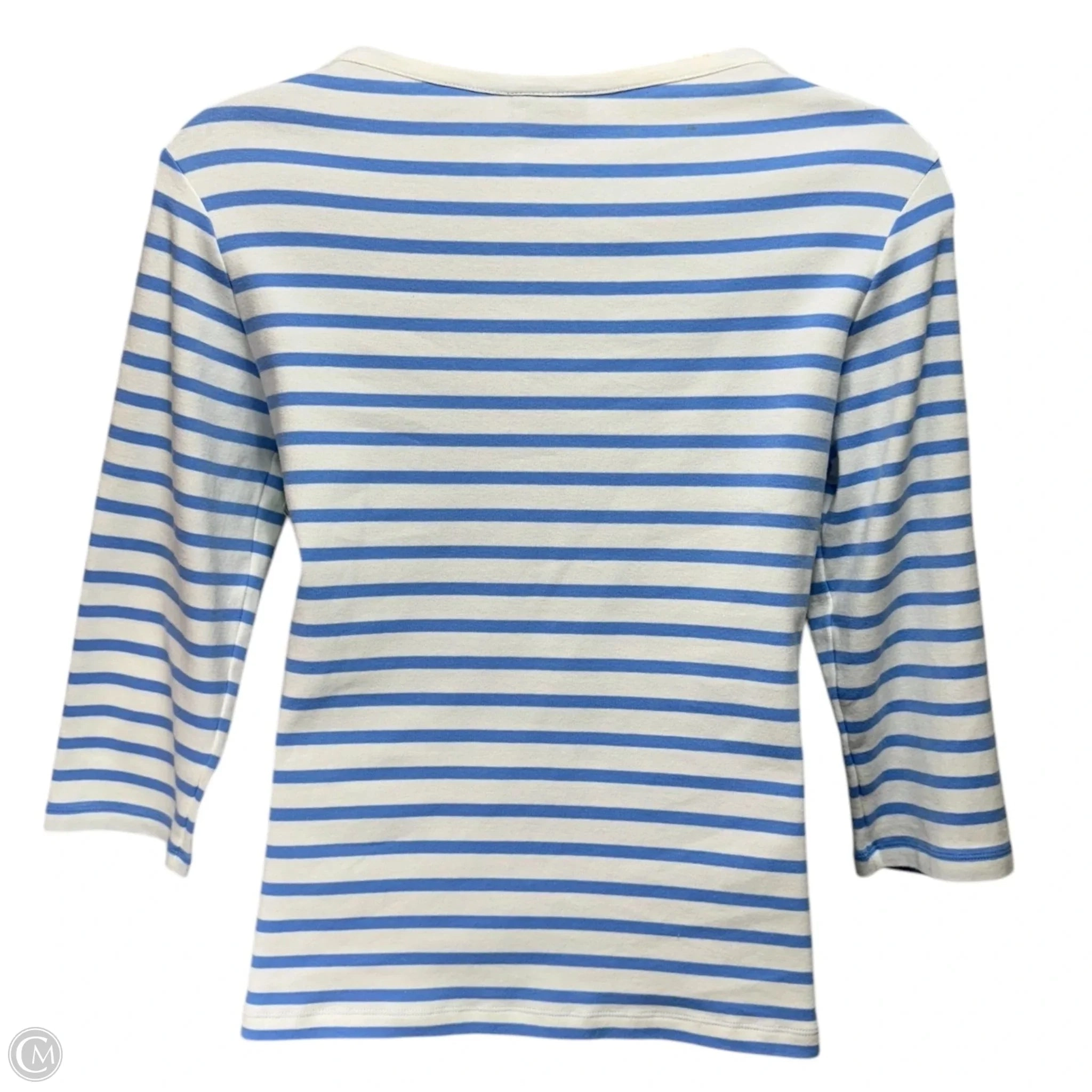 Top Long Sleeve By Saint James In Striped Pattern, Size: 14