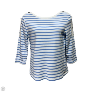 Top Long Sleeve By Saint James In Striped Pattern, Size: 14