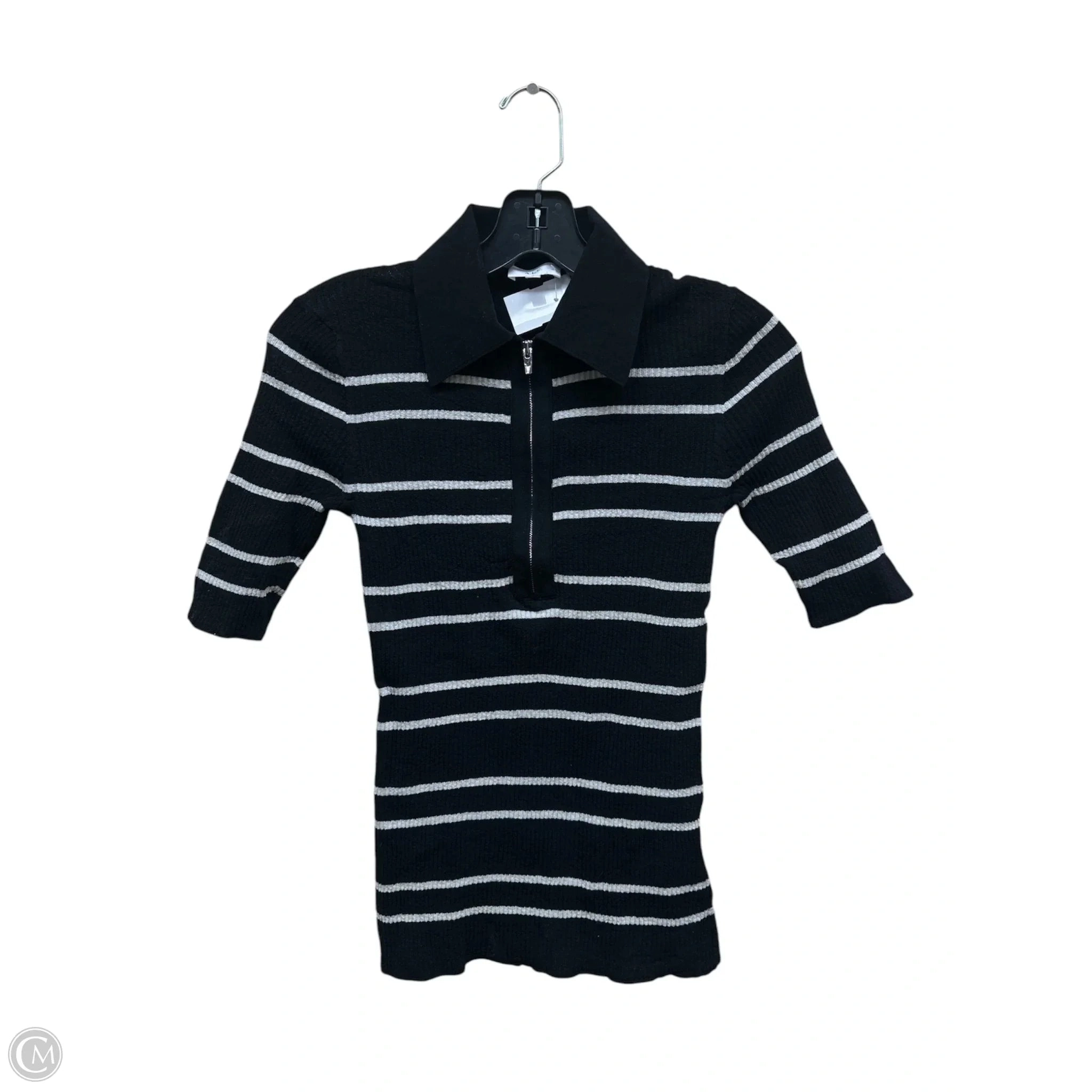 Top Short Sleeve By Alc In Striped Pattern, Size: S
