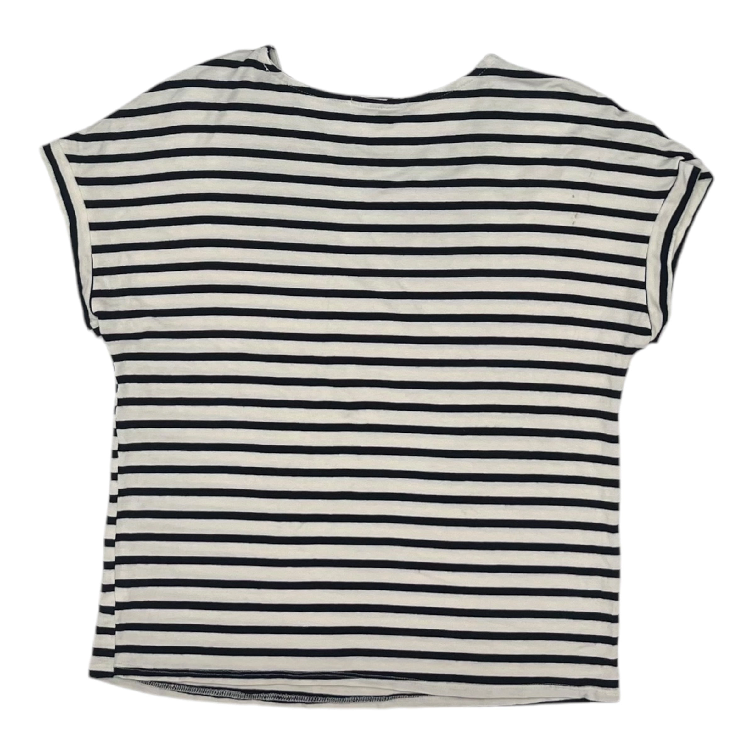 Top Ss By Green Envelope In Striped Pattern, Size:M