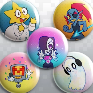 UNDERTALE Anime Friends Button Set