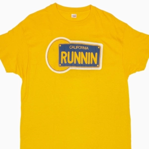 VINTAGE CALIFORNIA RUNNIN 1974 HANES TEE SHIRT SIZE LARGE MADE IN USA