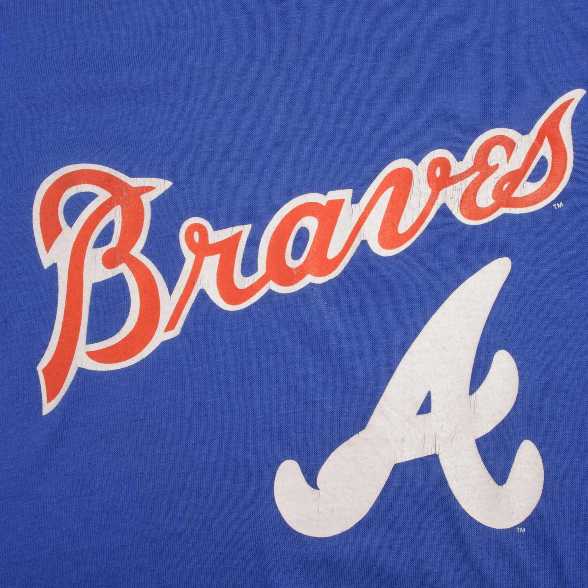 VINTAGE MLB ATLANTA BRAVES 1980S TEE SHIRT SIZE MEDIUM MADE IN USA