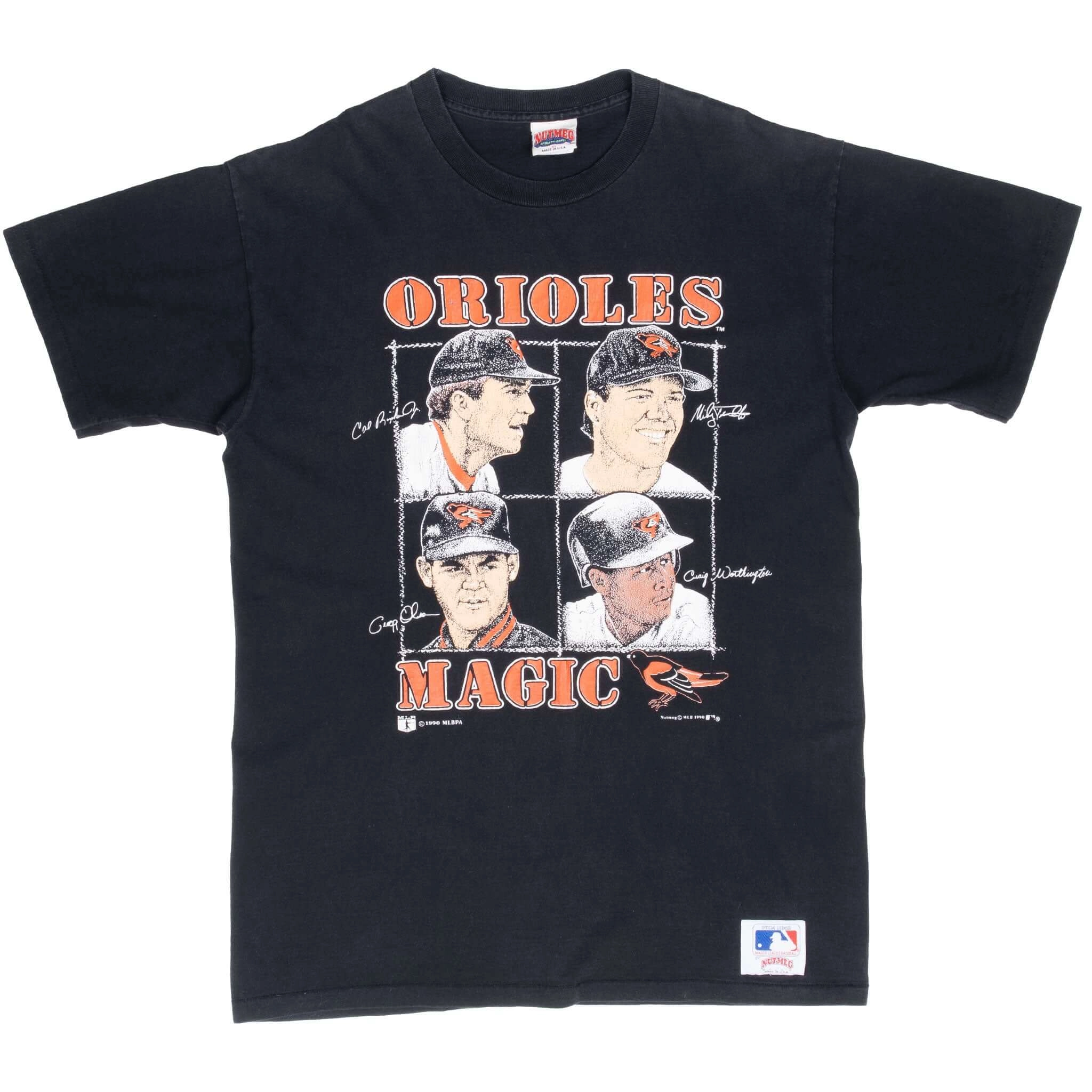 VINTAGE MLB BALTIMORE ORIOLES 1990 TEE SHIRT LARGE MADE IN USA