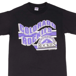 VINTAGE MLB COLORADO ROCKIES 1991 TEE SHIRT SIZE MEDIUM MADE IN USA