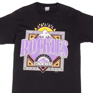 VINTAGE MLB COLORADO ROCKIES 1993 TEE SHIRT SIZE LARGE