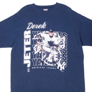 VINTAGE MLB NEW YORK YANKEES DEREK JETER 2000 TEE SHIRT XL