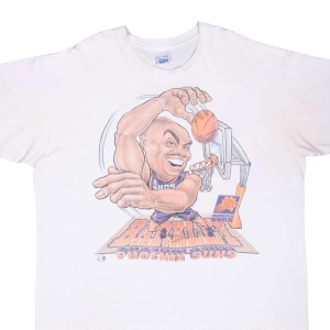 VINTAGE NBA PHOENIX SUNS CHARLES BARKLEY TEE SHIRT 1990S 2XL MADE IN USA