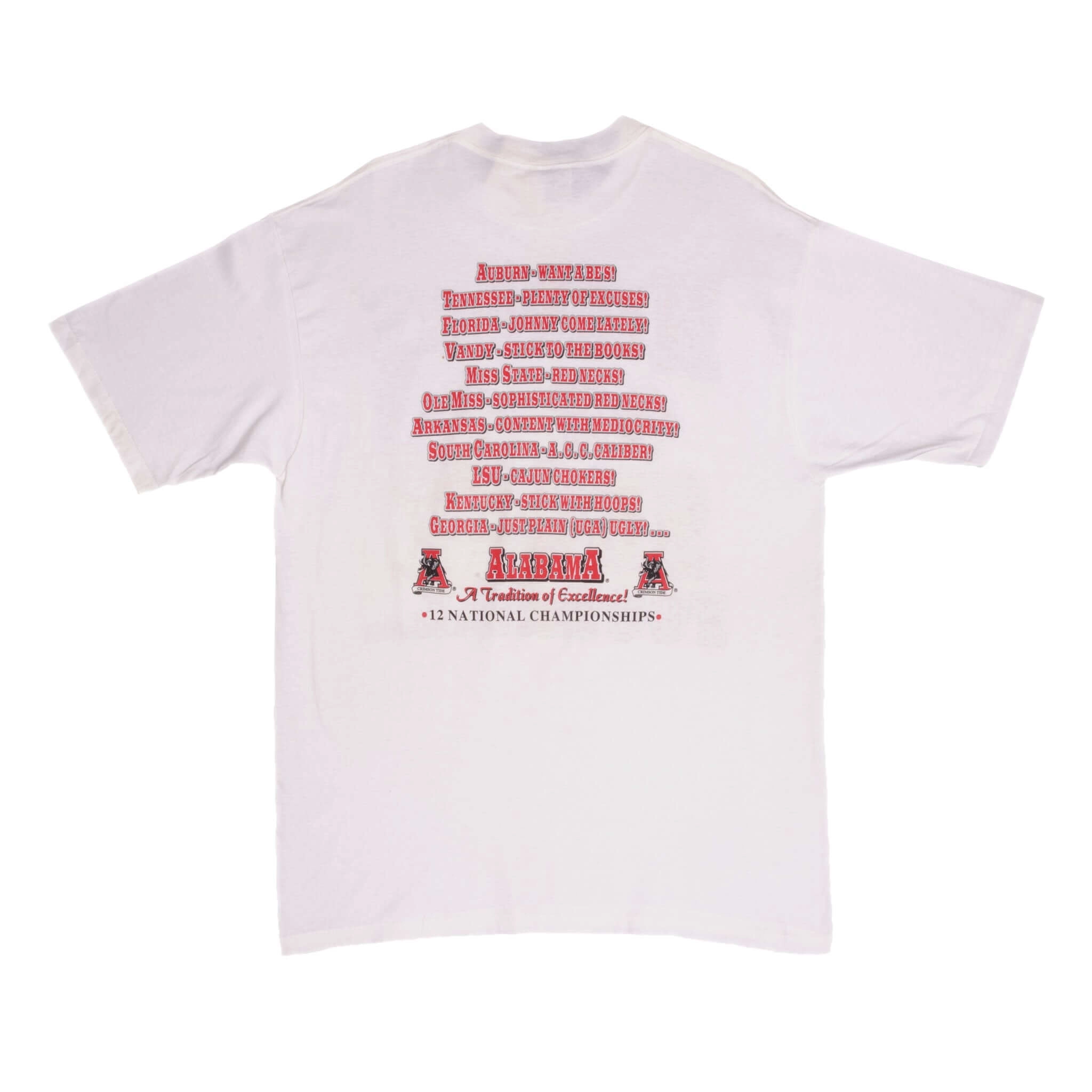 VINTAGE NFL CRIMSON TIDE ALABAMA TEE SHIRT SIZE LARGE DEADSTOCK 1990s