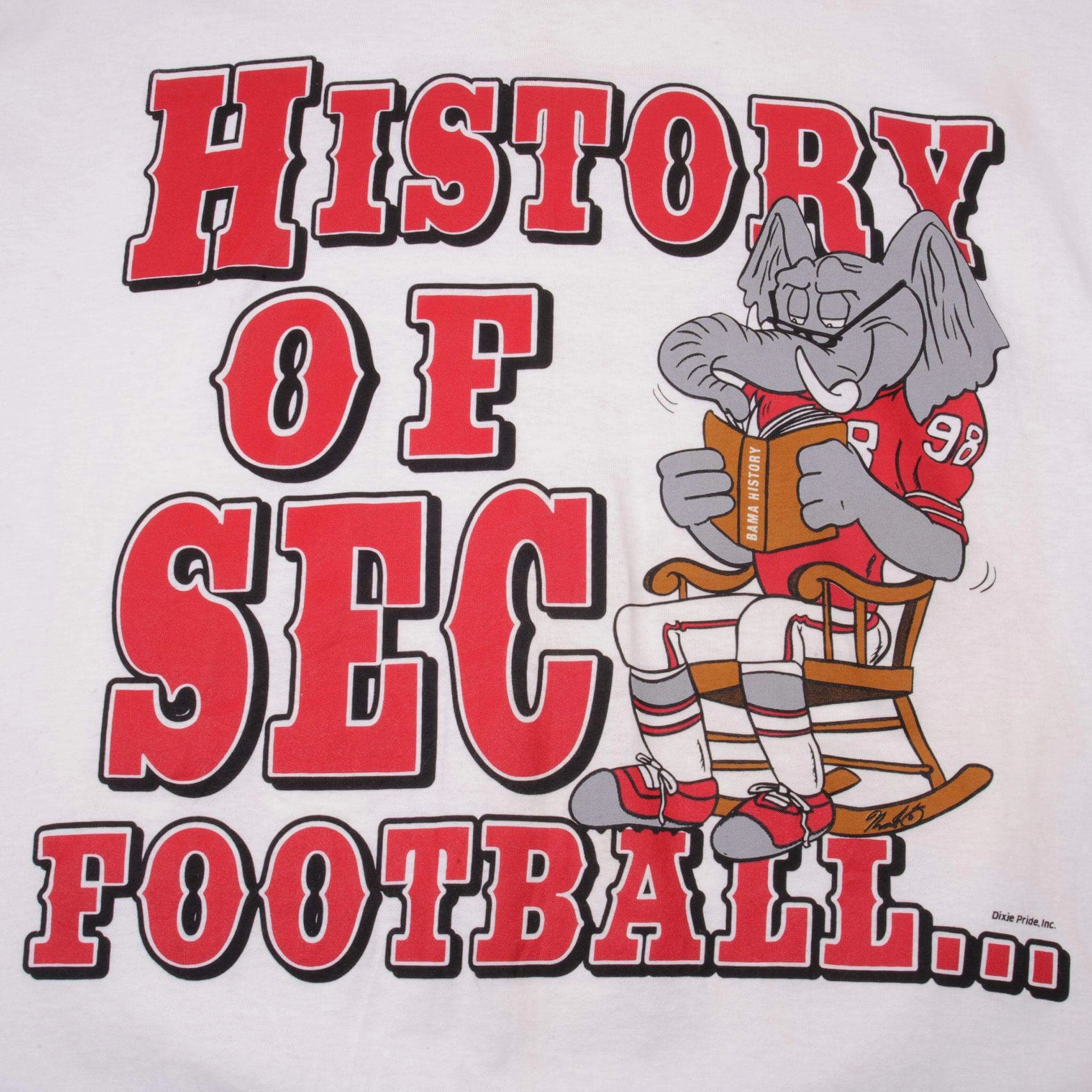 VINTAGE NFL CRIMSON TIDE ALABAMA TEE SHIRT SIZE LARGE DEADSTOCK 1990s
