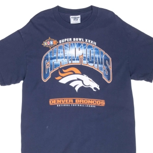 VINTAGE NFL DENVER BRONCOS SUPERBOWL XXXII CHAMPS 1998 TEE SHIRT LARGE MADE USA