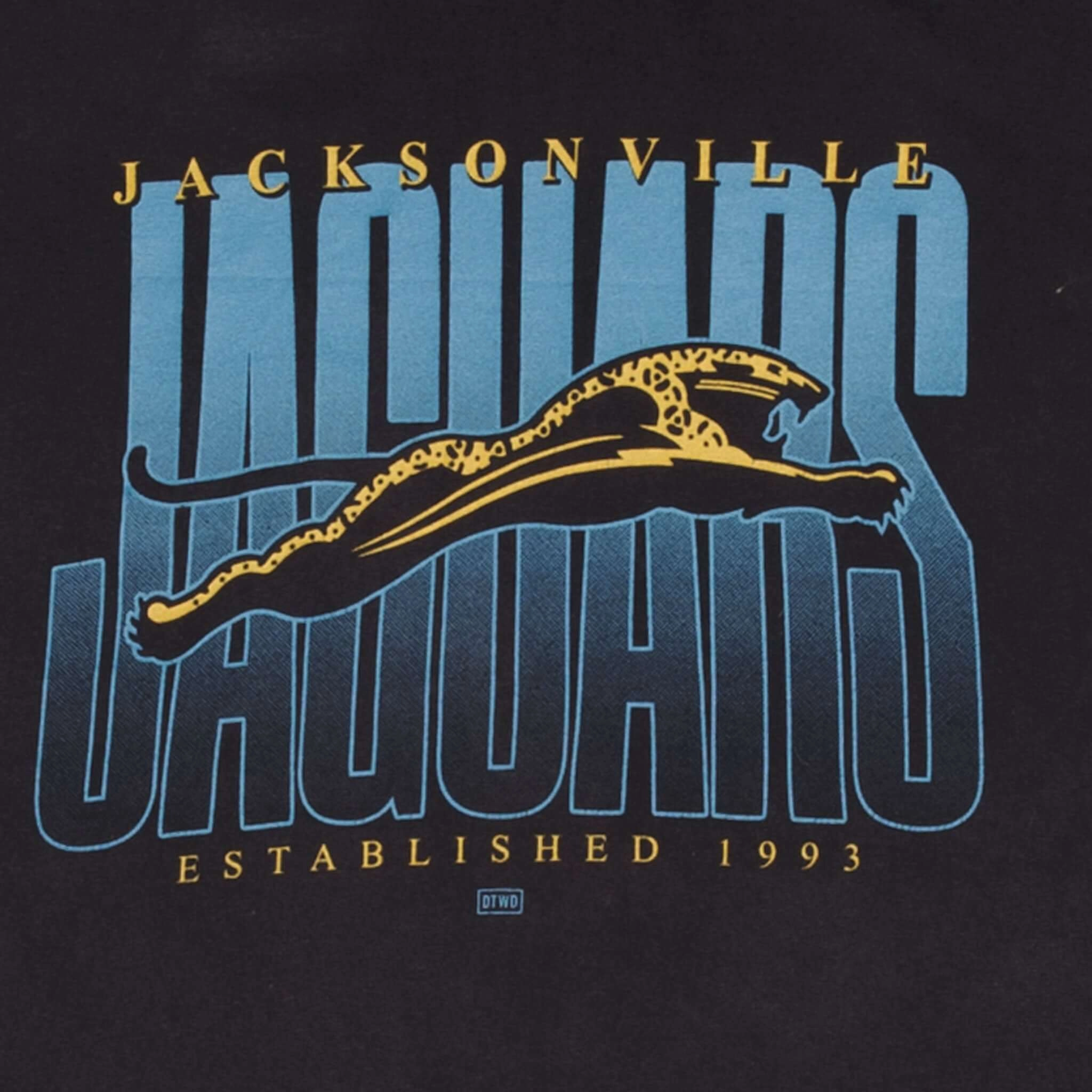 VINTAGE NFL JACKSONVILLE JAGUARS BANNED LOGO TEE SHIRT 2000S SIZE LARGE
