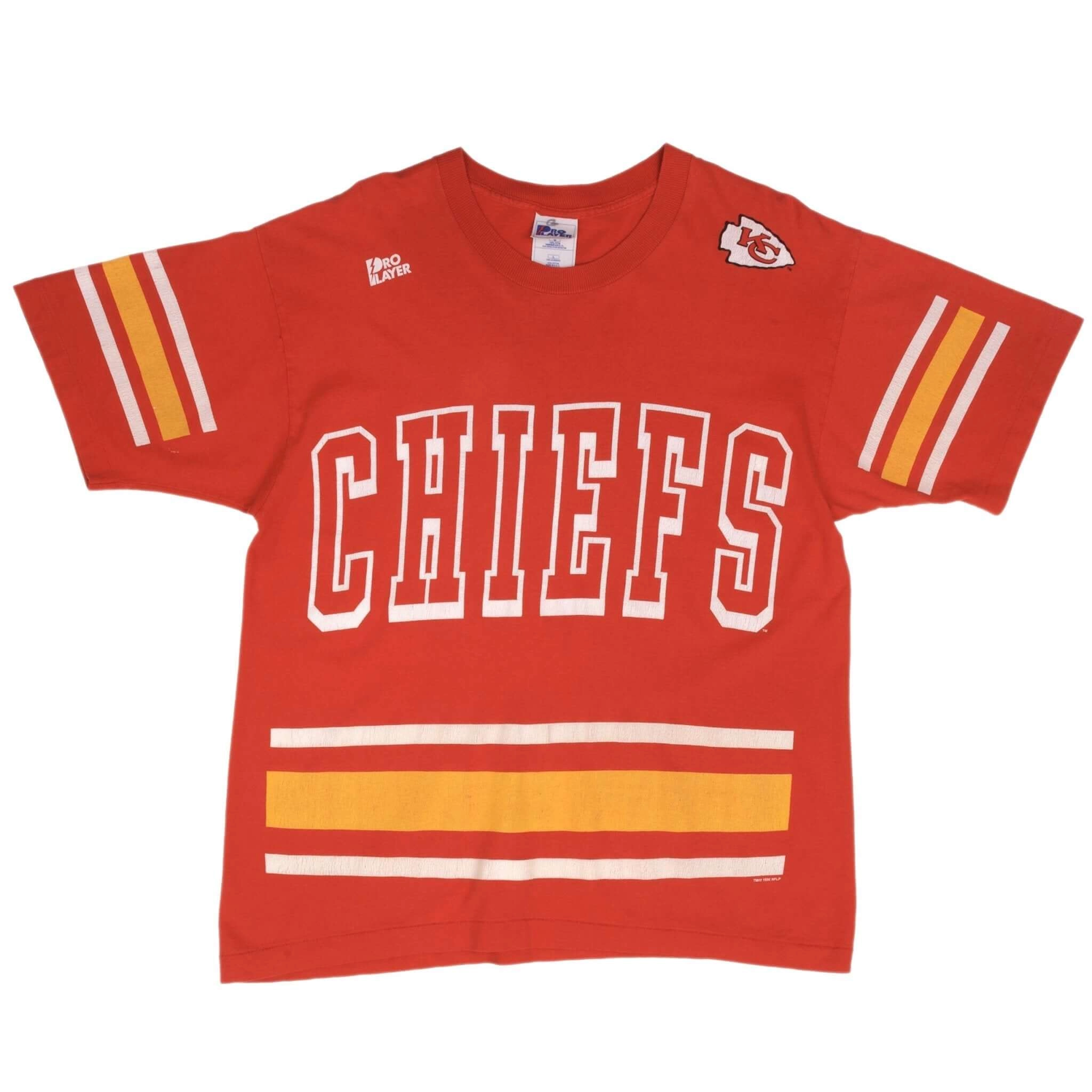 VINTAGE NFL KANSAS CITY CHIEFS CHAMPIONS 1996 TEE SHIRT SIZE LARGE MADE IN USA