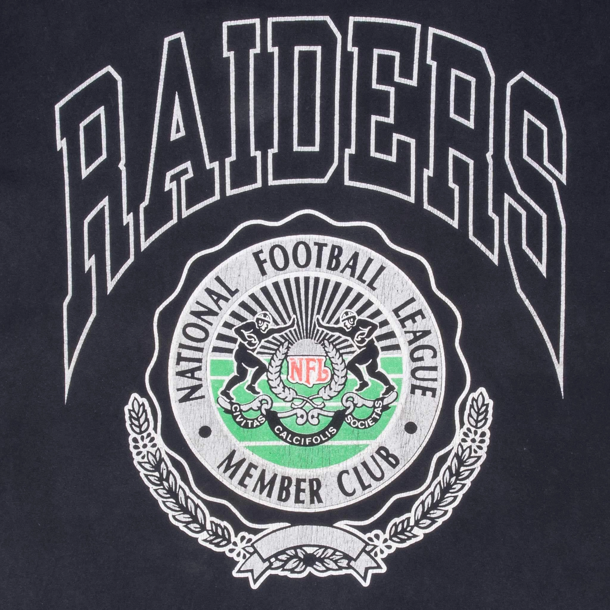 VINTAGE NFL LOS ANGELES RAIDERS TEE SHIRT 1990S XL MADE IN USA