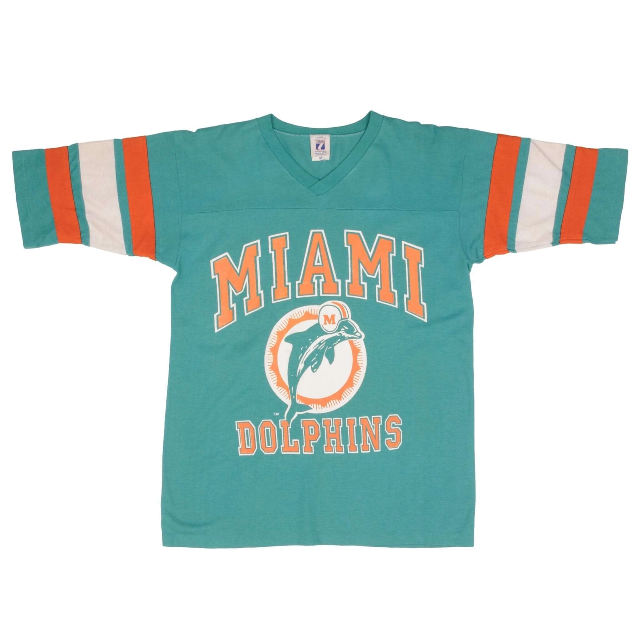 VINTAGE NFL MIAMI DOLPHINS 1990S TEE SHIRT SIZE MEDIUM MADE IN USA