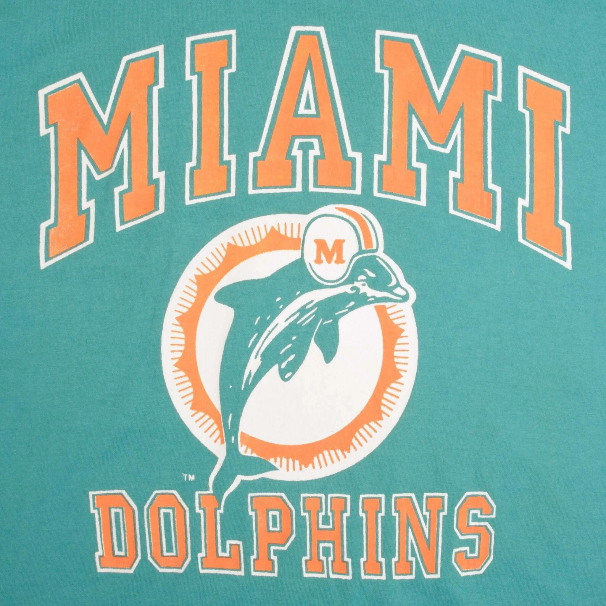 VINTAGE NFL MIAMI DOLPHINS 1990S TEE SHIRT SIZE MEDIUM MADE IN USA