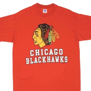 VINTAGE NHL CHICAGO BLACKHAWKS 1990S TEE SHIRT SIZE LARGE MADE IN USA