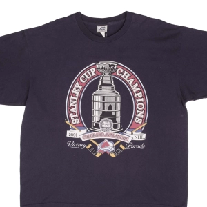VINTAGE NHL COLORADO AVALANCHE STANLEY CUP CHAMPIONS 2001 TEE SHIRT SIZE 2XL