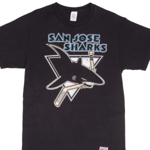 VINTAGE NHL SAN JOSE SHARKS TEE SHIRT 1990S SIZE LARGE MADE IN USA