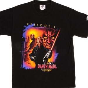 VINTAGE STAR WARS EPISODE 1 DARTH MAUL TEE SHIRT 1990s SIZE LARGE