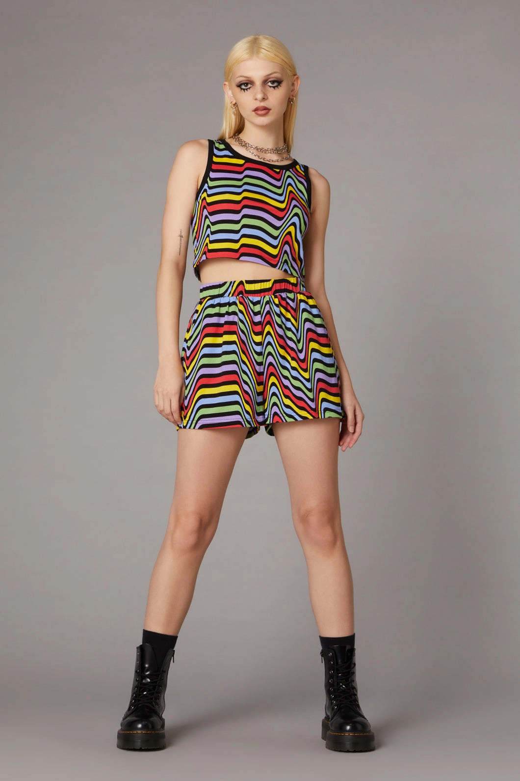 Warped Print Short
