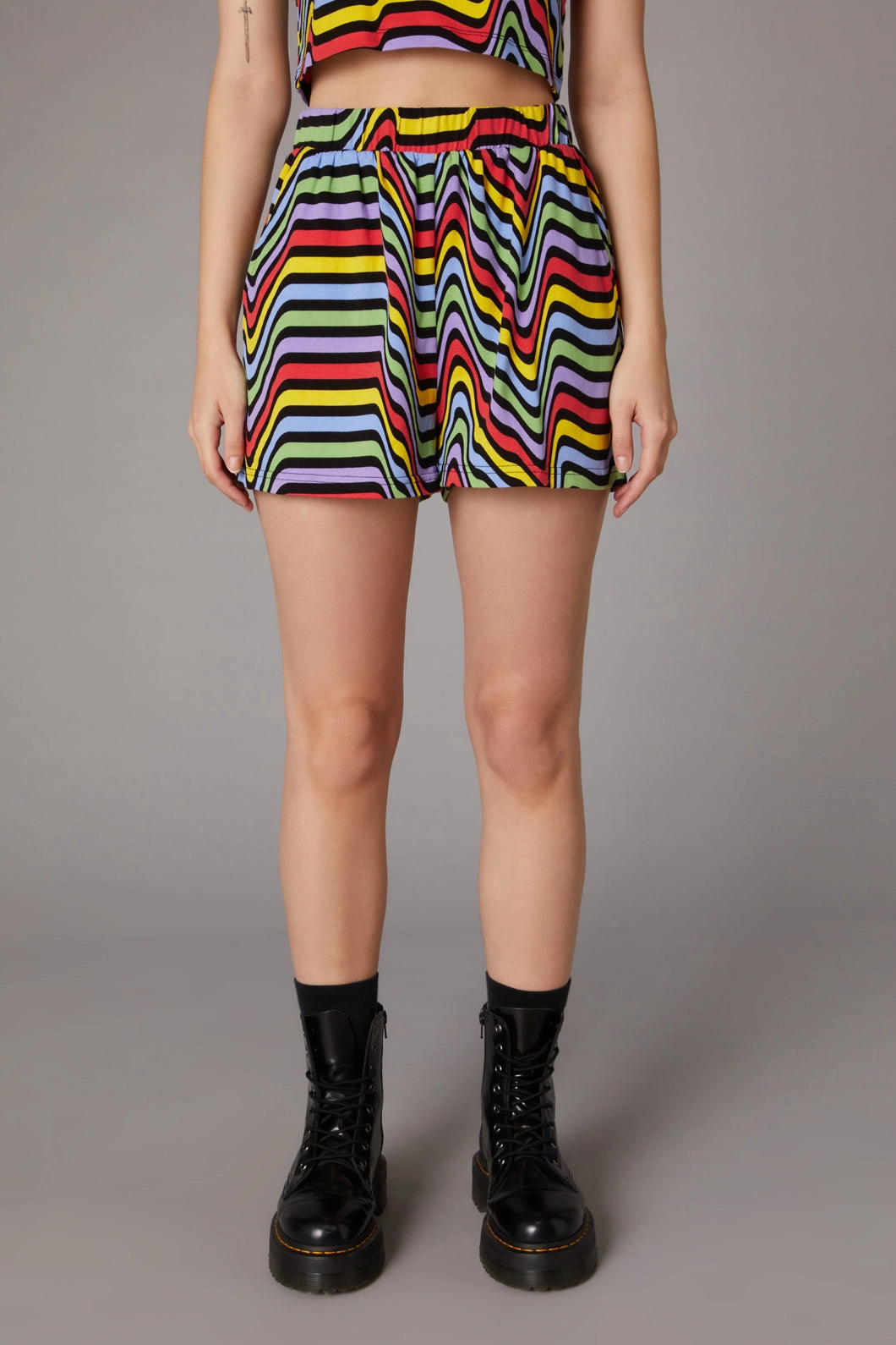 Warped Print Short