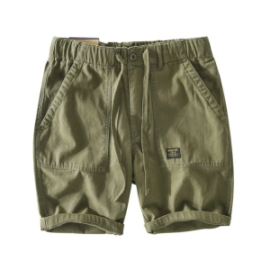 West Louis™ Solid Color Cotton Casual Shorts
