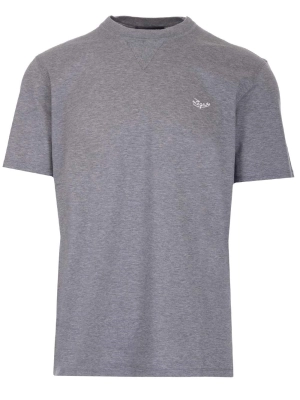 Z Zegna Logo Embroidered Crewneck T-Shirt